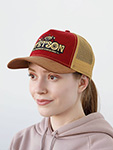 Бейсболка STETSON арт. 7756105 TRUCKER CAP ON THE ROAD (красный / коричневый)